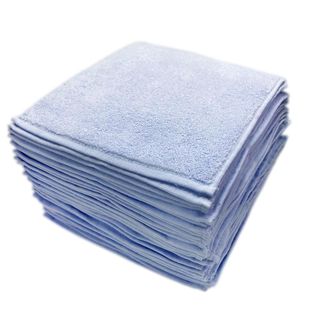 Untwisted Yarn Mini Pack of 40 x 20 347995 100% Cotton, Fluffy, Towels, Blue, (20 cm)