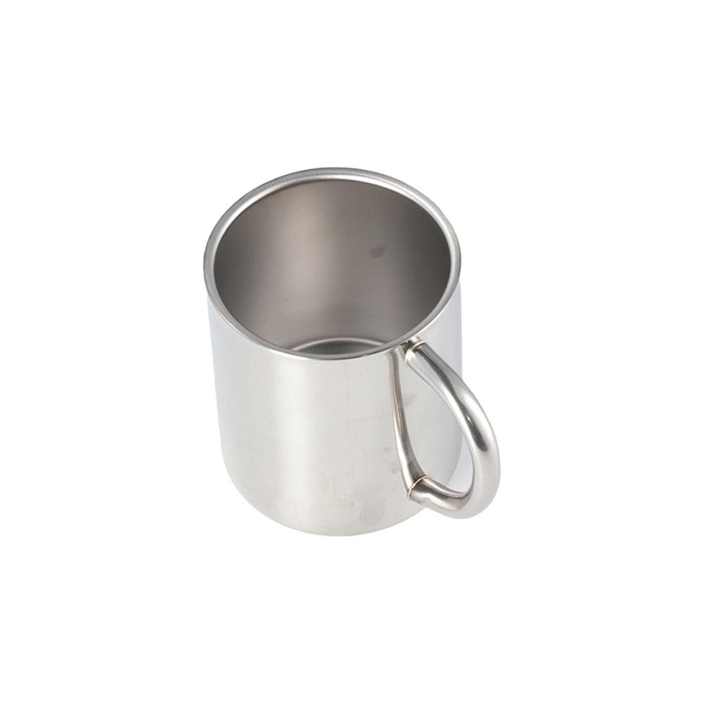 400ml with Handle Portable Stainless Steel Silver Tea Cup Mug Cup Coffee Mug Water Bottle