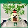 Toy Plush Avocado Keychain With Soft Short Plush Pp Cotton Filling For Gift Kids