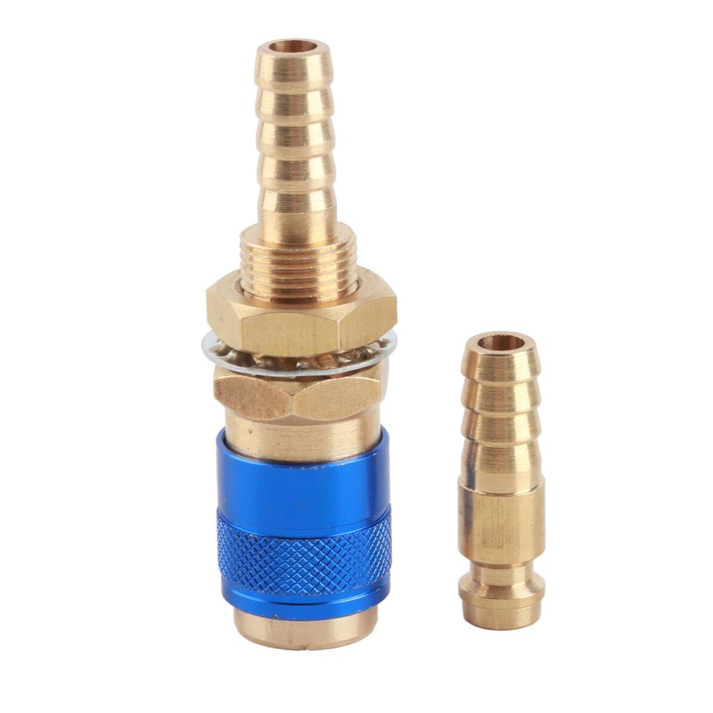 8mm Torch Hose Adapter Brass Connector Quick Coupler Fitting Kit for MIG TIG Welding