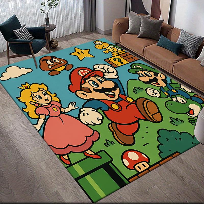 

Mario Retro Comic Area Rug, Mario Fan Soft Carpet, Ideal Gift.chl 60x90cm