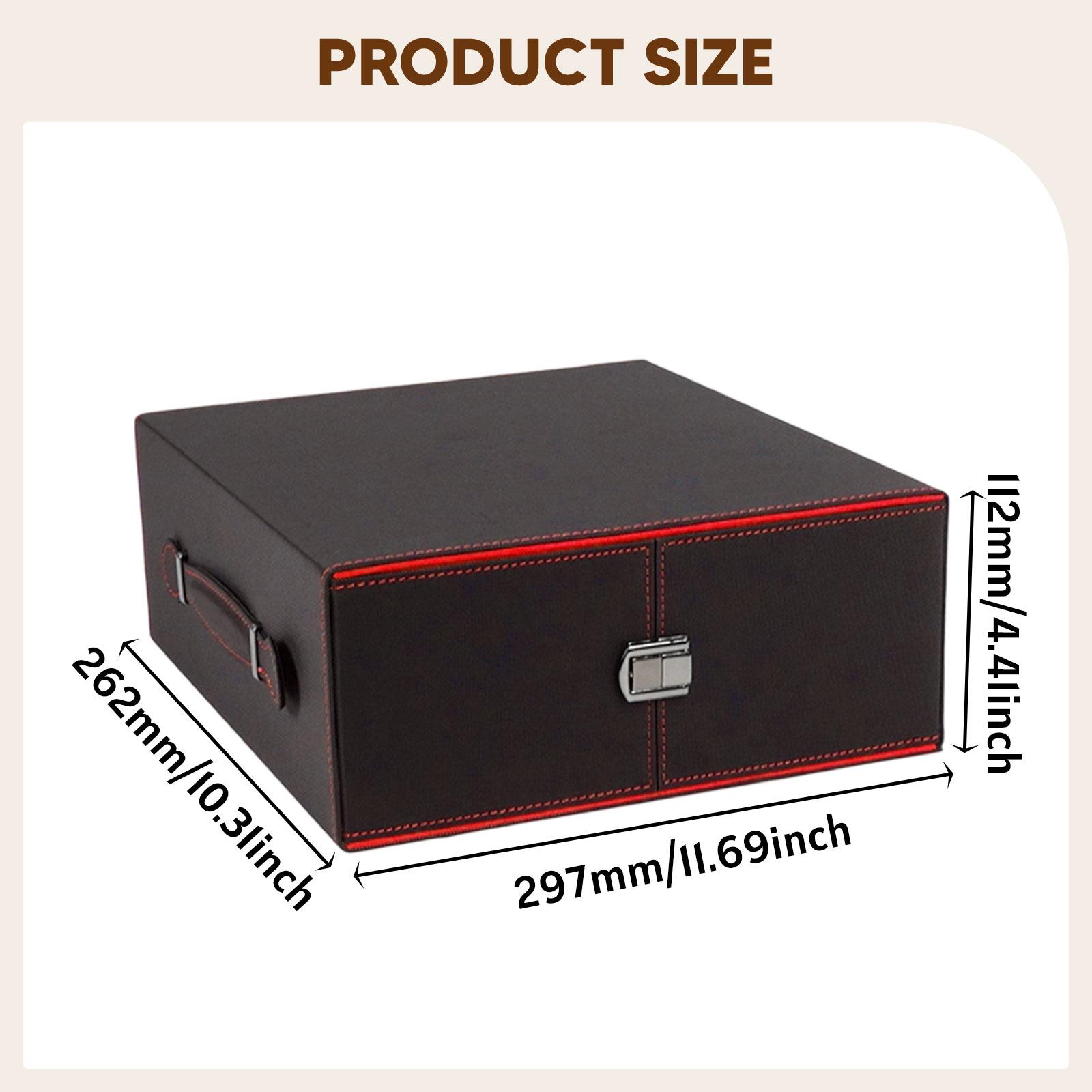 Trading Card Storage Box Display Container PU Leather Sturdy Practical Protective Holder Trading Card Storage Case for Game Card