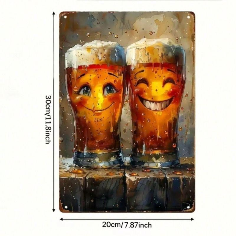 Vintage Metal Tin Sign Garage Pub Man Cave Wall Decor 8x12 inch