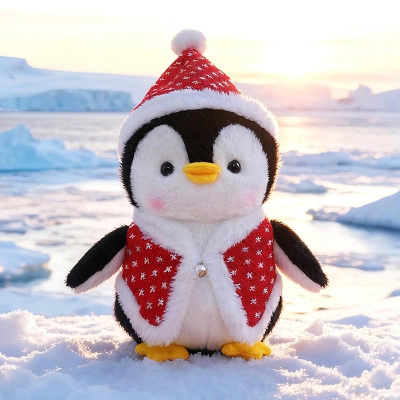Weihnachten Pinguin Plüschtier Mit Pp-Baumwollfüllung Für Feiertagsgeschenke