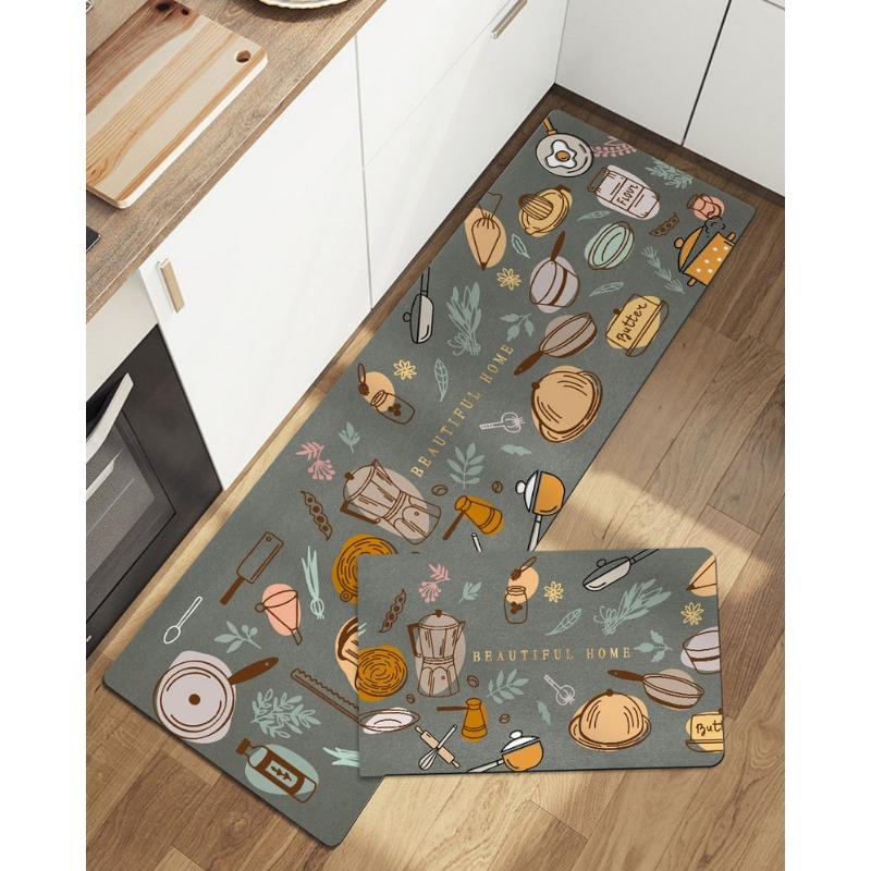 Non-slip Soft Diatom Mud Mat Bathroom Entry Toilet Long Kitchen Door Entry Mat Absorbent Quick Drying