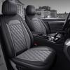 All-Season Universal Leather Car Seat Cover with Diamond Design - Breathable & Durable for Five Seats