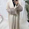 Muslim Dress Modest Islamic Clothing New Soft Crepe Embroidery Palestine Kefiyyeh Abaya Ramadan Tassel Dubai Abaya Women