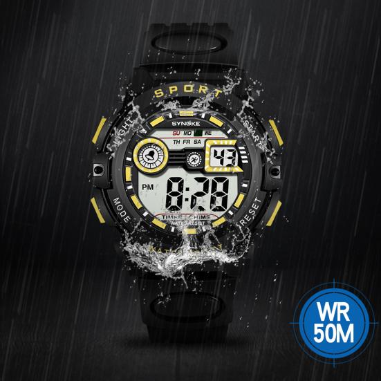 Elektronische Uhr Wasserdichtes Display Modische Kinder Multifunktionale Digitale LED Leuchtende Digitaluhr