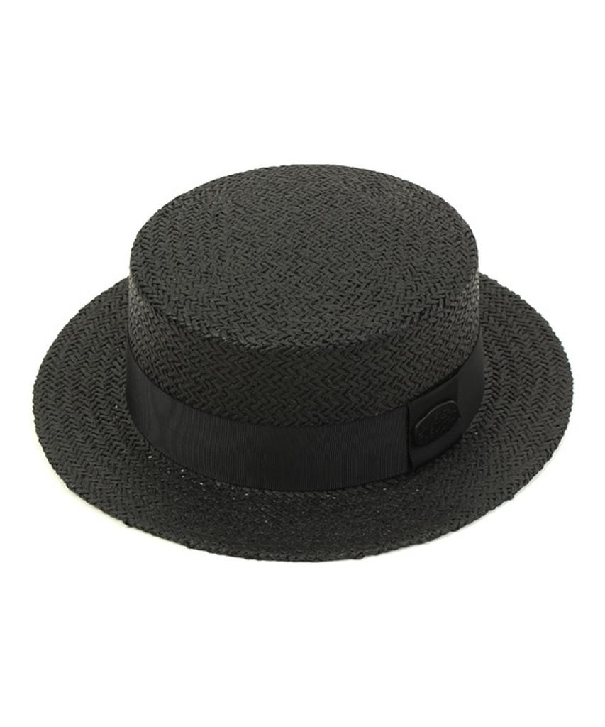 Black Flat Short Panama Hat