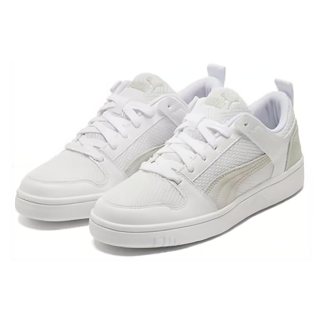 Puma Rebound Layup Lo Mesh 'White Grey' Men's 370914-06