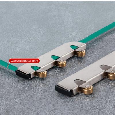Door Track Stainless Steel Glass Door Pulleys Roller Track Wheel Glass Sliding Door Pulley Window Pulleys Sliding Door