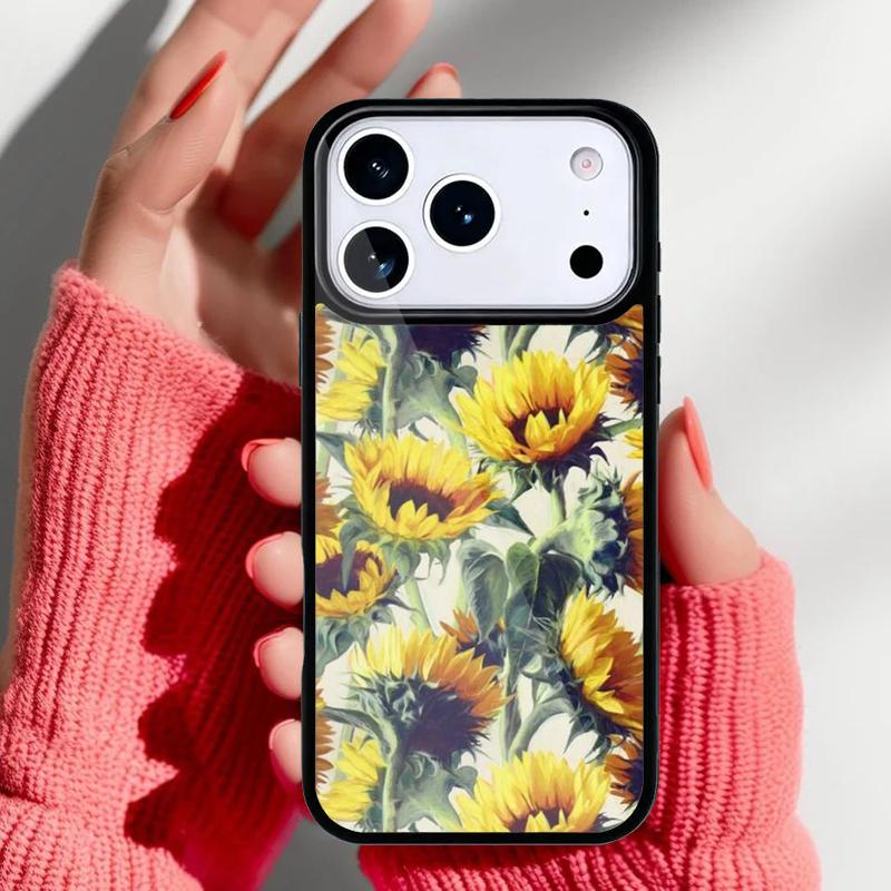 Vintage Sunflowers Phone Case for iPhone 17 Air 16e 15 14 13 Pro Max Back Cover for 12 11 Pro Coque