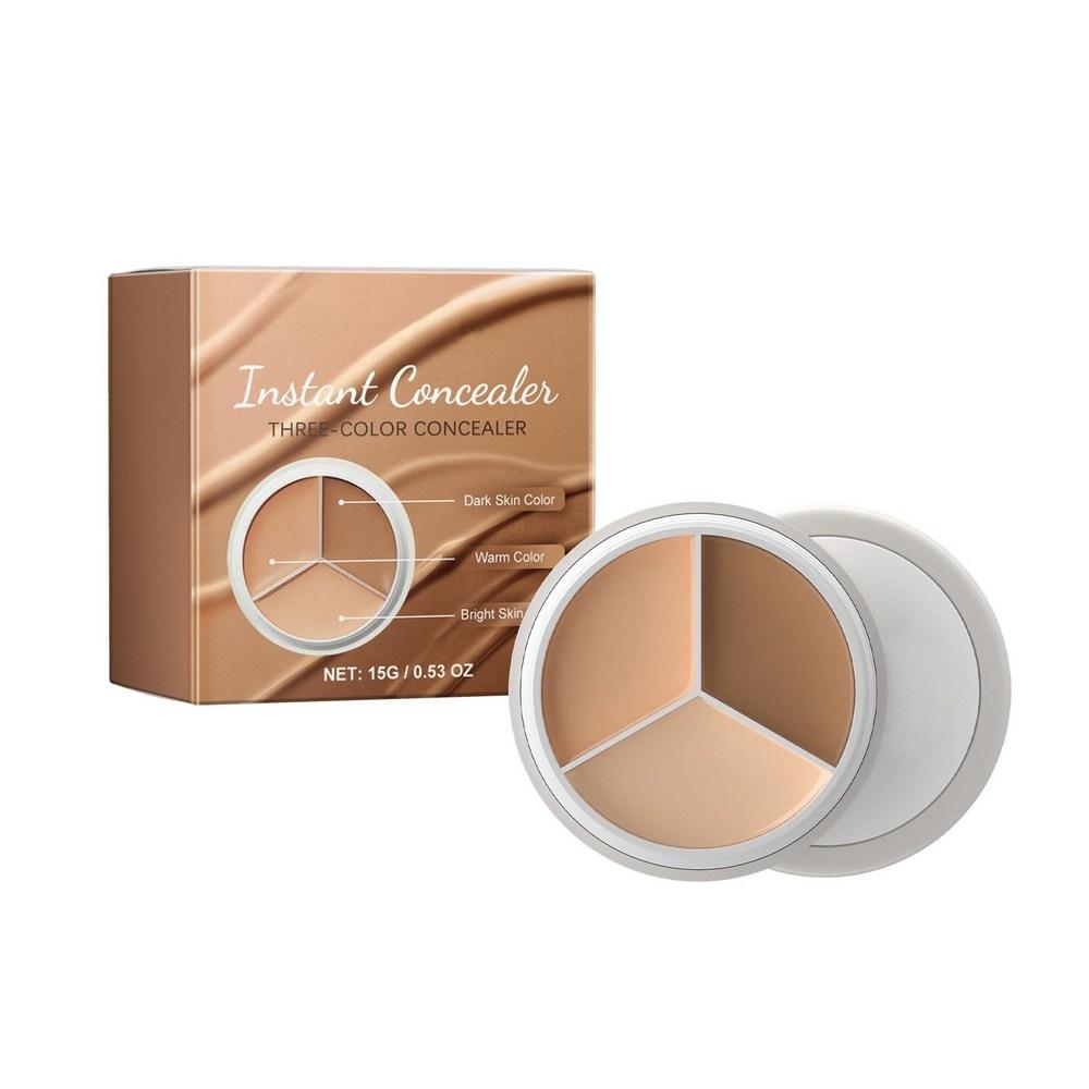 Cover-up Waterproof Concealer Kit 3-Color Long-lasting Skin Makeup 1 pcs