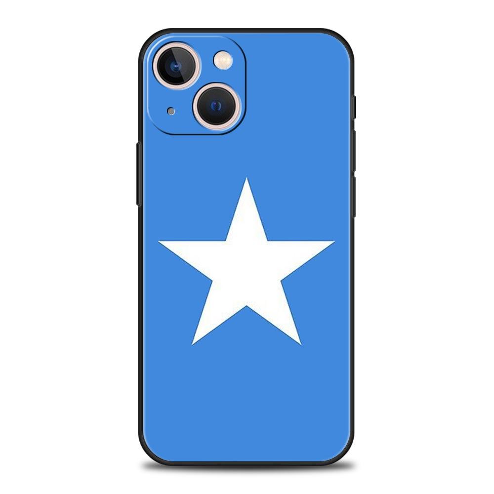 

Somali Somalia National Flag Phone Case For iPhone 17 16E 15 16 14 13 12 11 Pro Max 7 8 Plus Soft TPU Back Cover iPhone 7 8 Plus
