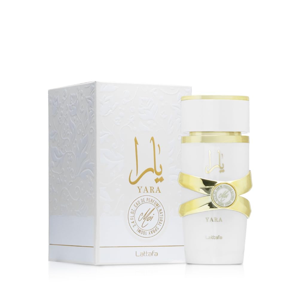 Lattafa Yara Moi - Floral, Afrutado, Gourmand - Eau de Parfum Fragancia de Larga Duración para Mujeres, 3.40 Onzas / 100 ml