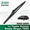 Rear Windshield Wipers Blades,Premium All-Season Wiper Blades Replacement For Toyota Avensis Estate Wagon T250 2003-2009