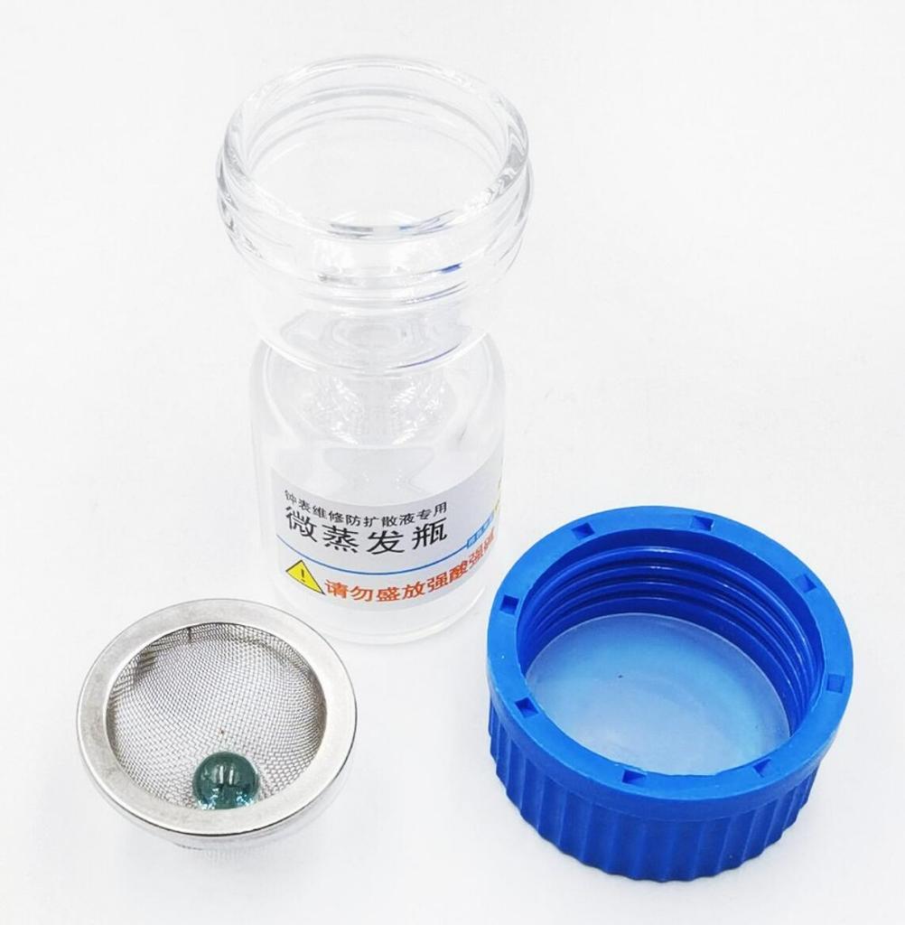 Anti-scattering Bottle for Professional Watch Repair Lightweight Glass Bottle Blue For Moebius No 8940,8941, 8950, 8951 Watch Oi