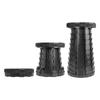 Comet Outdoor Portable Adjustable Height Camping Stool All Black