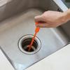 Set di 5 pezzi di attrezzi per la rimozione dei tappi di scarico per capelli, manico manuale per pulizia tubi di lavandino e WC, aste flessibili in plastica per la manutenzione degli scarichi di bagno e cucina