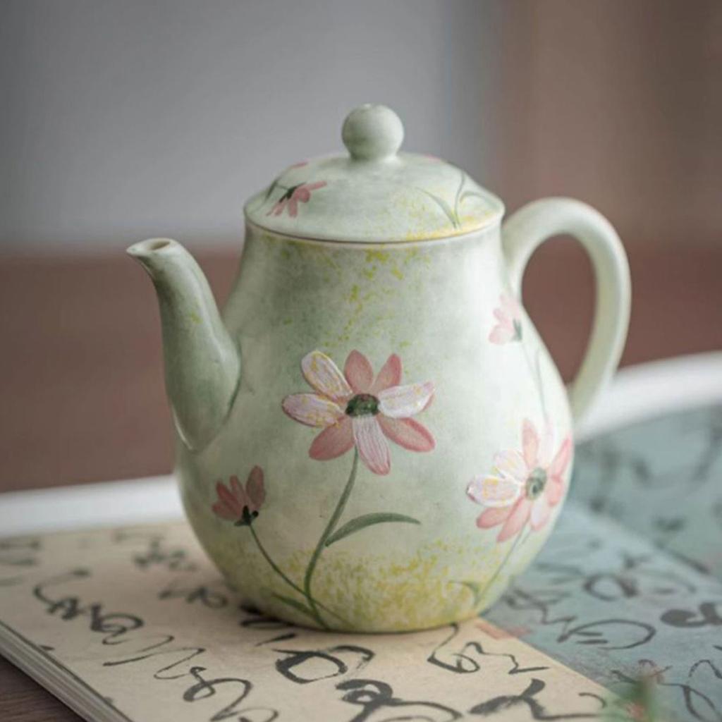 Teapots For Loose Tea Hand-painted Ceramics KungFu Teapot Present For Friends Family
