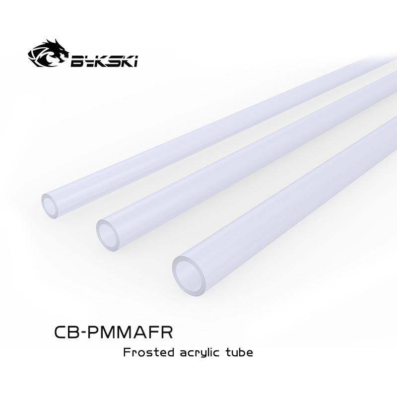 Bykski 2pcs/Lots PMMA / Acrylic Hard Tube ( OD12mm / OD14mm / OD16mm ) + 2mm Thickness + 50cm Length Matte / Frosted Rigid Pipe OD12mm Matte Tube