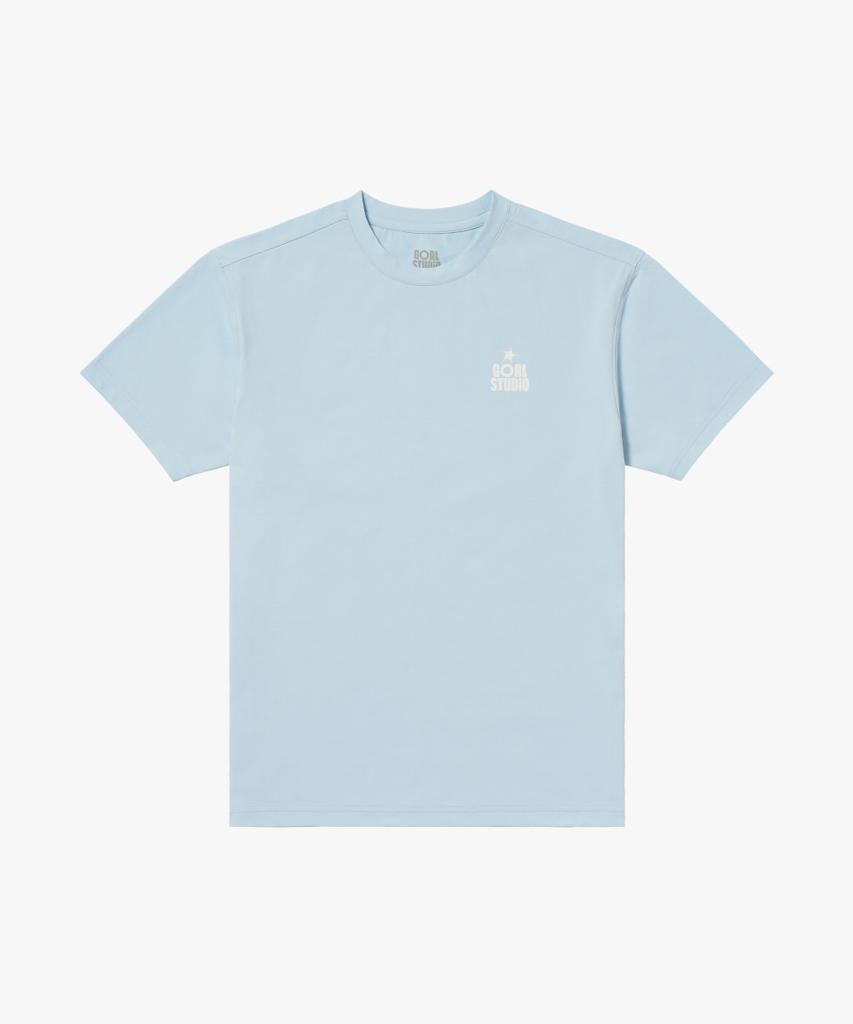 GOALSTUDIO Goal Dot Logo Airdry Tee-Skyblue