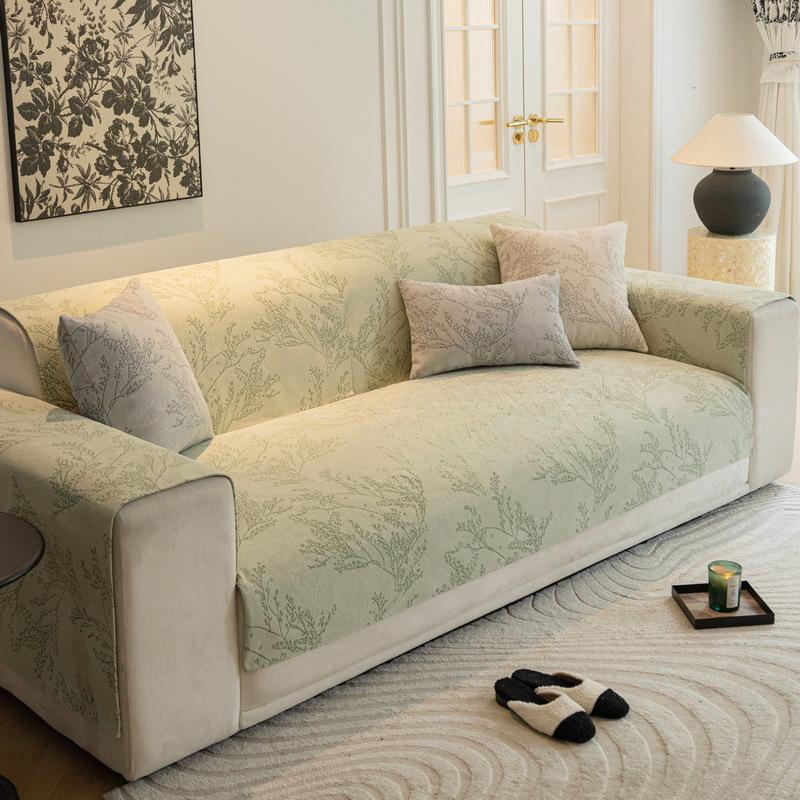 

Жаккардовая диванная подушка из синели, Нескользящий чехол, полотенце, универсальный кожаный чехол на четыре сезона, тканевый чехол для дивана 70*70cm