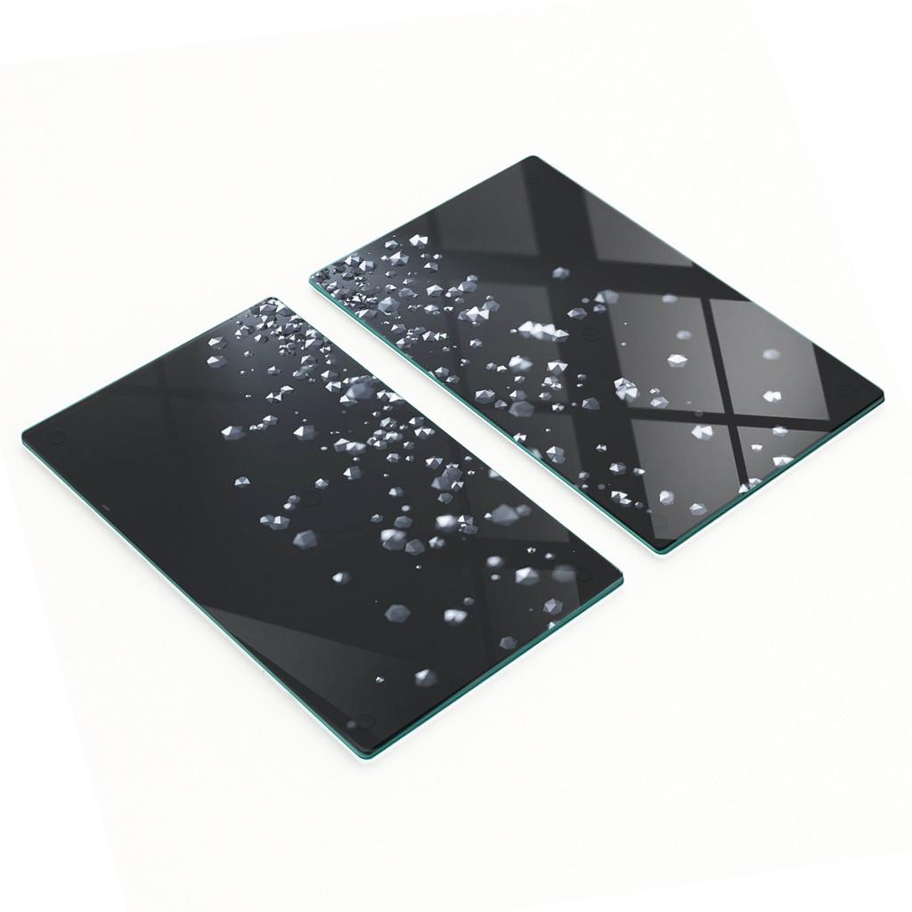 Multifunctional Decorative Kitchen Boards Tempered Glass 3D 2X30X52 Cm