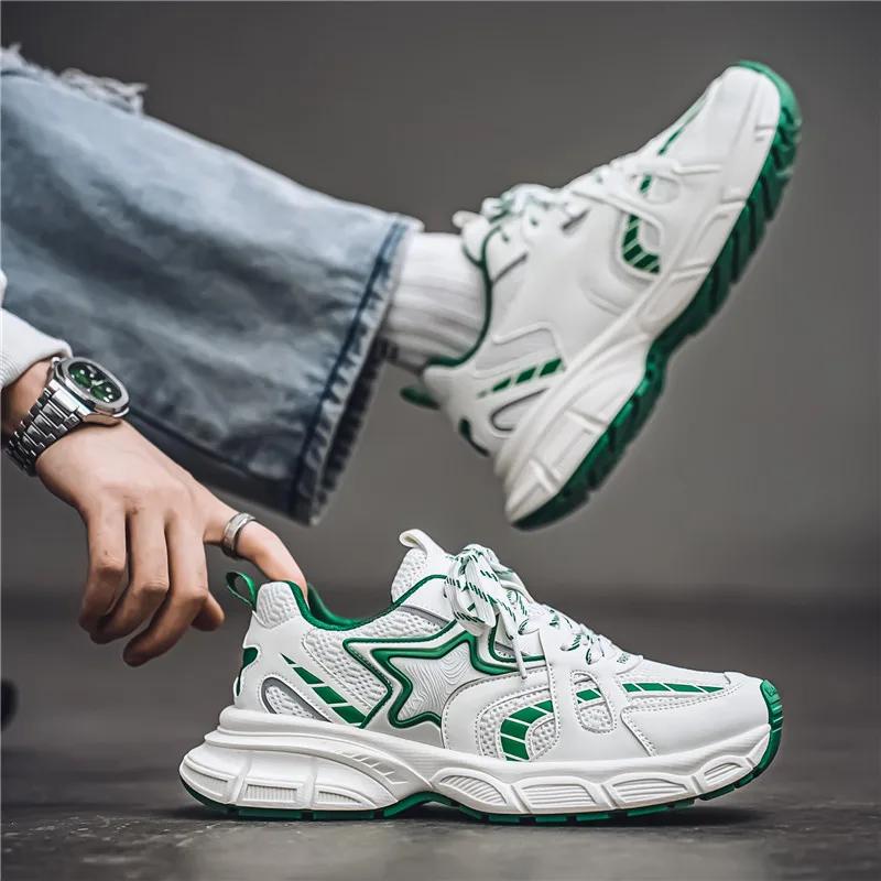 Modeschuhe Herren Sneakers Männliche Freizeitschuhe Herrenschuhe Tenis Luxusschuhe Trainer Race Atmungsaktive Schuhe Mode Slipper Laufschuhe für Herren