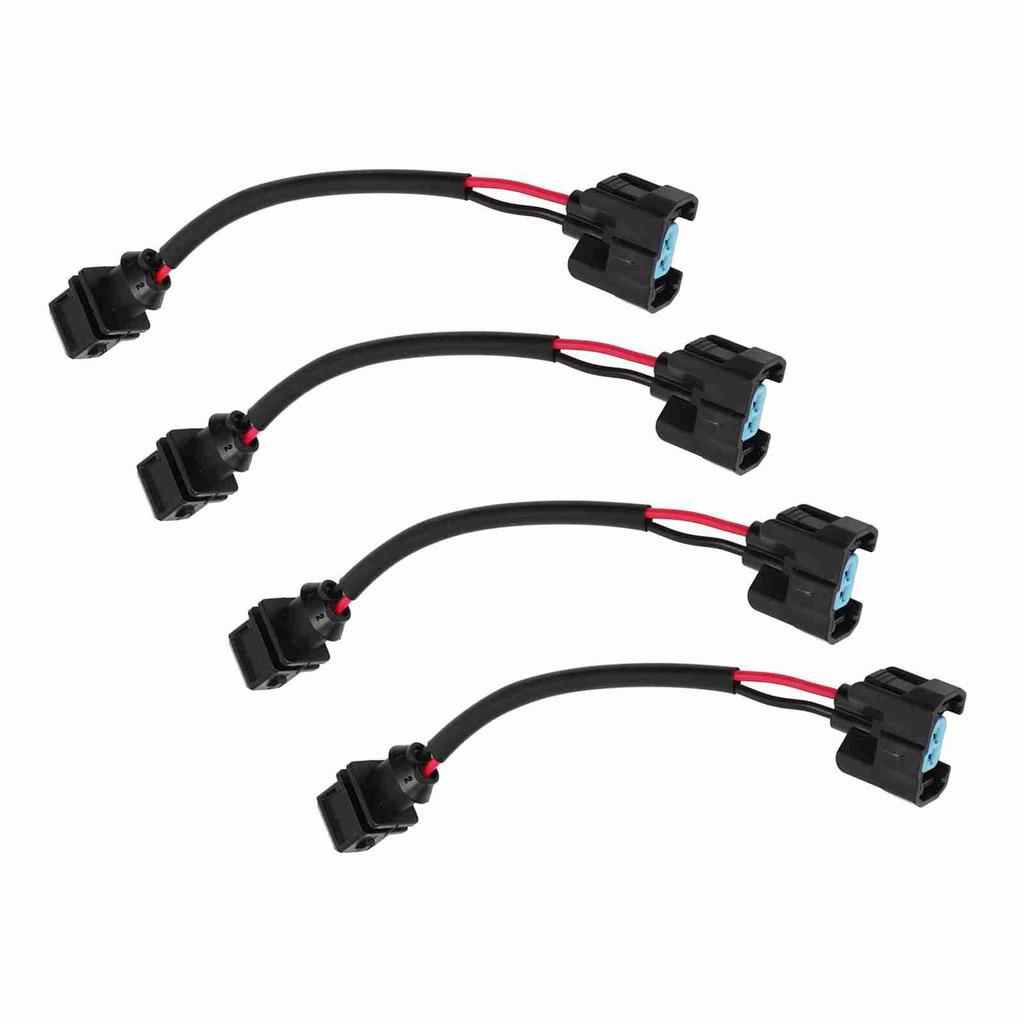 4PCS Fuel Injector Conversion Harness OBD1 to OBD2 Replacement For Acura Integra 199?1995