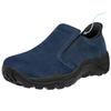 SOARHOPE Suede Leather Slip-on Walking Shoes for Men (Can Be Worn While Standing)