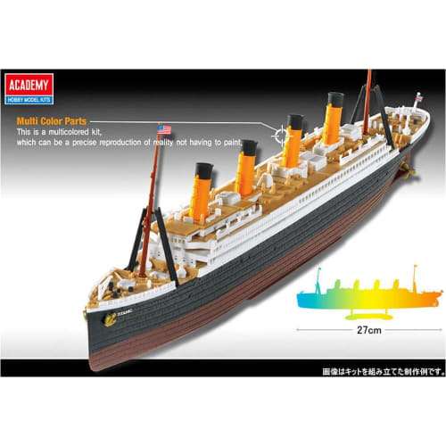 Academy 1/1000 Britský RMS Titanic Předbarvená plastová stavebnice 14217