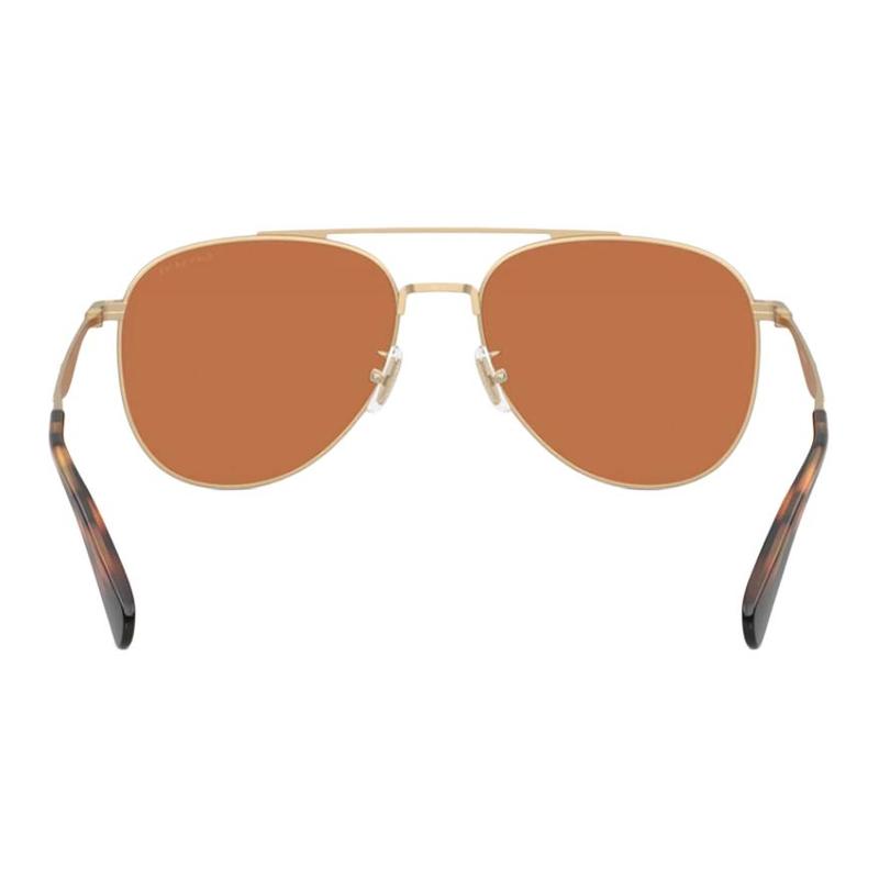 Coach Personalized Design Metal Aviator Style Sunglasses Unisex Couple Style Light Gold