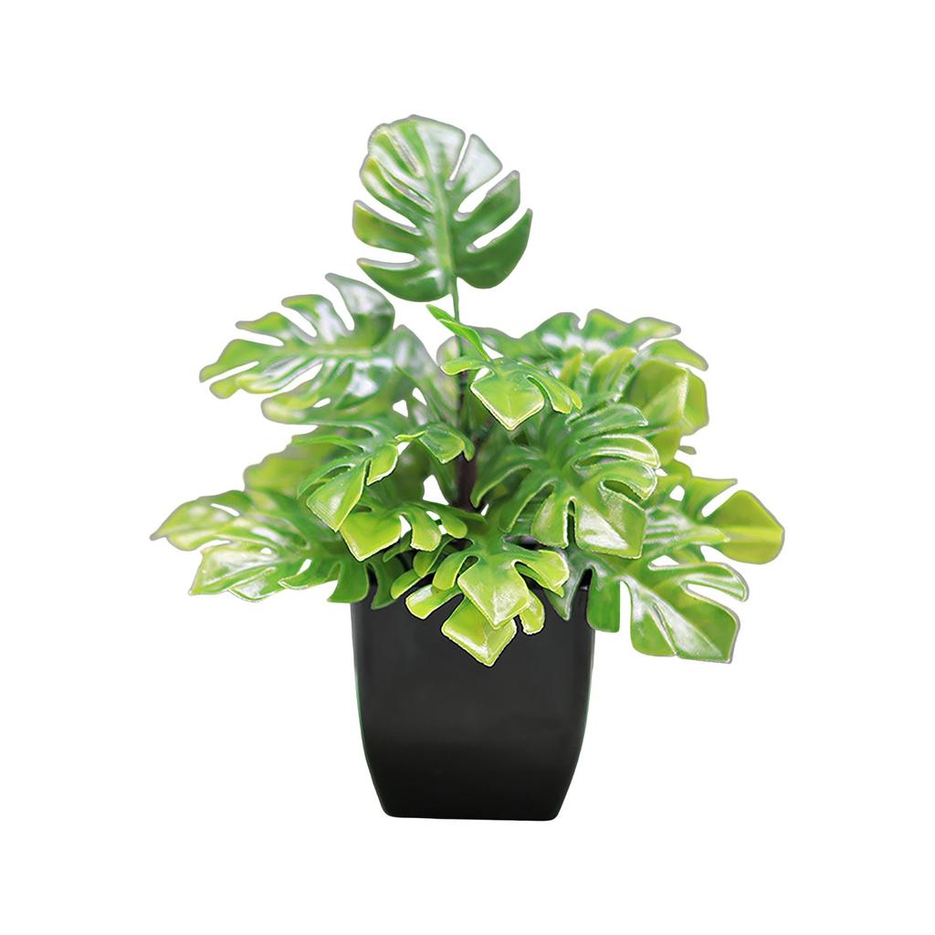Simulation Green Plant Potted Ornaments Plant Combination Indoor Desktop Ornaments Simulation Artificial Flower Plant Bonsai