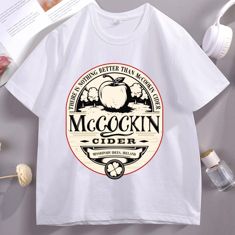 Mccockin Cider Unisexs Funny Graphic T Shirts Adult Hilarious Drinking T Shirt Unisex Unisex Short Sleeve Pritned Tee Shirts Clothes