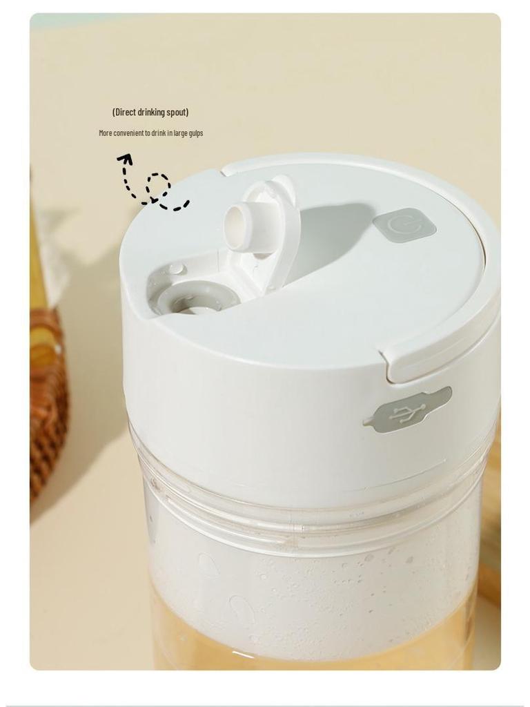 Portable Rechargeable Electric Juicer & Ice Crusher Cup