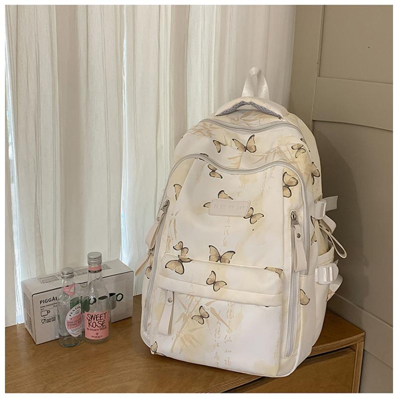 New high-value national antique fresh and sweet backpack junior high school students lightweight spring outing travel large-capacity shoulders