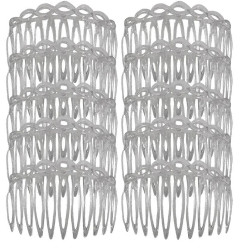 1/10pcs New Women Brides Wedding Veil Hair Combs French Combs Korean Retro Bangs Comb Hairpin Style Insert Comb