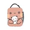 Bubu Dudu Hugging Bear Christmas Cartoon Lunch Bag Aesthetic Lunch Box Outdoor Zipper Thermal Tote Handbags For Women Cooler Bag