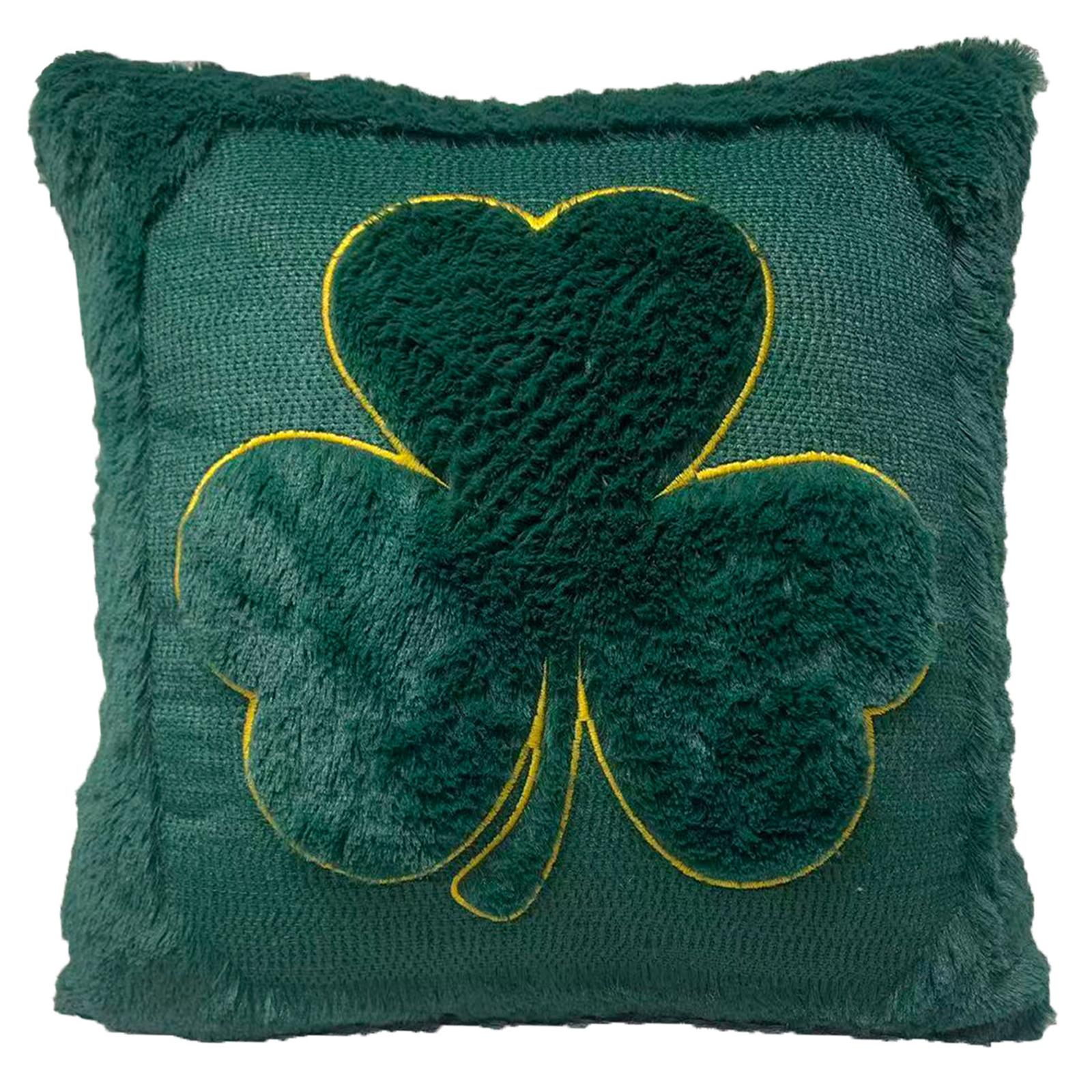 Green Grass Pillowcase Plush Pillowcase Saint Pape Holiday-themed Home Decor Cushion Coverbackrest Cover One Size 900₽