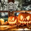 Pirate Skeleton Wall Decor Halloween Plastic Human Head Craft for Garages Living Rooms Bedroom Offices Decor