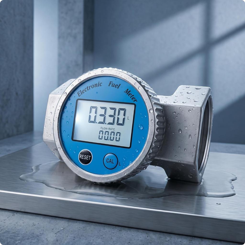 Digital Impeller Volume Meter Waterproof with Screen Display Threaded Water