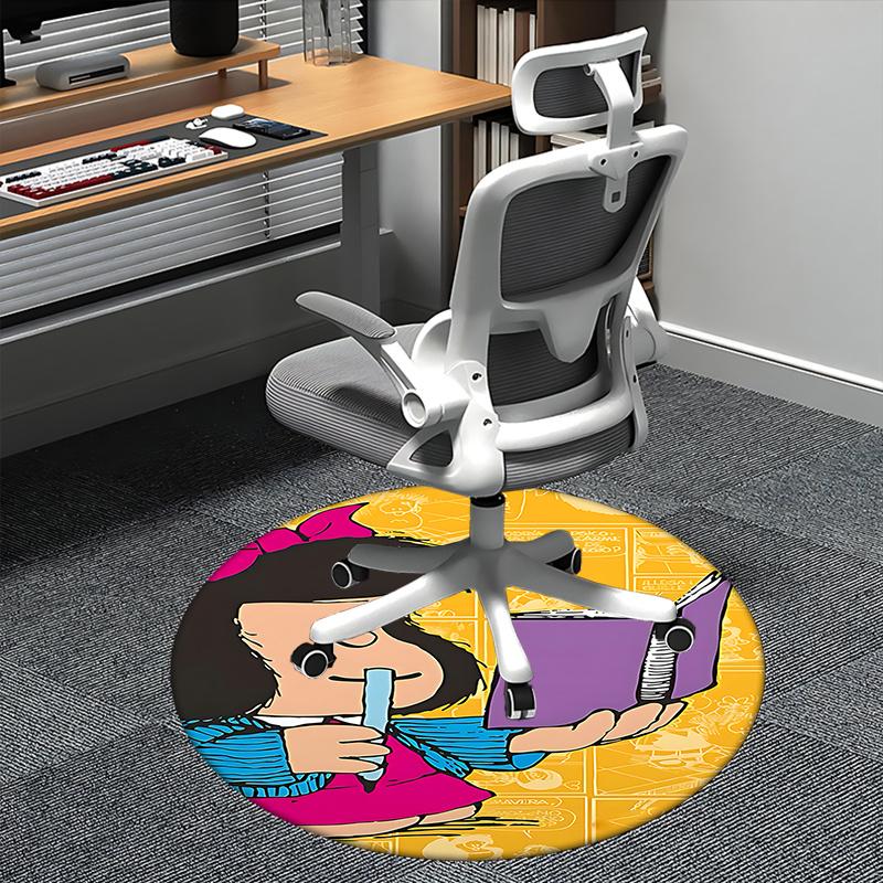 

Chili Peppers Chair Mat - Round Carpet for Home Decor, Office Use, Living Room 80cm