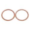 35.5*43.8*2.6 Motorcycle Exhaust Pipe Gasket For Kawasaki  ZZR600 - ZX600 90-06 Vulcan 900 Custom - VN900 07-09 11 12 14 22-24