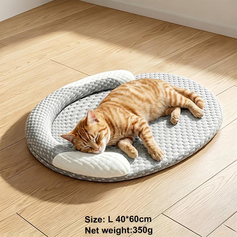 Orthopedic Cooling Dog Bed, Breathable Summer Pet Bed with Raised Edge, Soft Washable Dog Bed Mat for Small To Medium Dogs And Cats