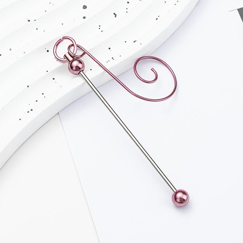 Beadable Metal Christmas Hangers For Crafting And Tree Decoration Colorful Hanging Hook Craft Accessories