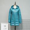 Giacche Piumino da Donna Giacca in Piuma d'Anatra Autunno Inverno Calda Portatile con Cappuccio Giubbotto Antivento Parka