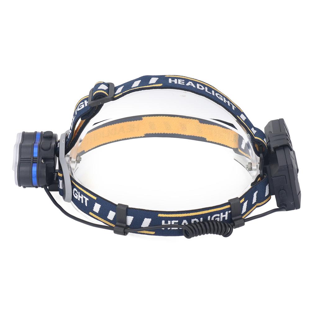 7 Core Headlight Long Range USB Rechargeable Headlamp Outdoor Work Light IPX4 Waterproof Built In Ba