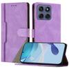 For Motorola Edge 60 5G/Motorola Edge (2025) 5G/Motorola Edge 60 Fusion 5G Leather Case Triangle Patchwork Wallet Stand Shockproof Phone Cover