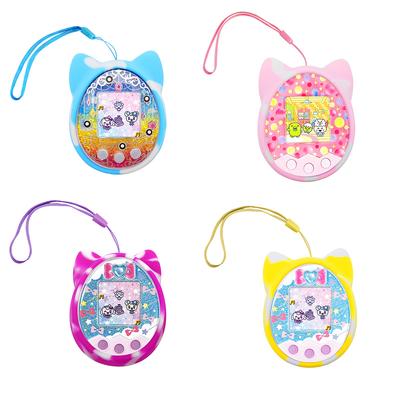 Soft Silicone Electronic Pet Machine Cover Case Cartoon Cat Shaped E Pet Machine Cover Scratch Proof for Tamagotchi Meets/4U/4U+